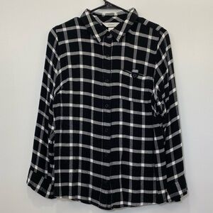Cozy black and white flannel